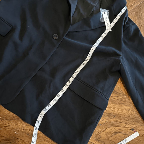 Prologue Women's Long Sleeve Oversized Slouchy Blazer Black Size 1X NWT - Picture 6 of 14